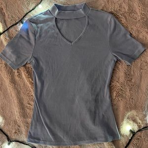 Shien Blue Triangle Cut Shirt